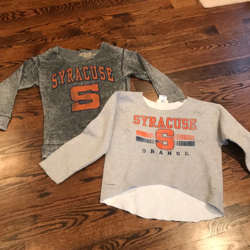 Syracuse sweatshirts.